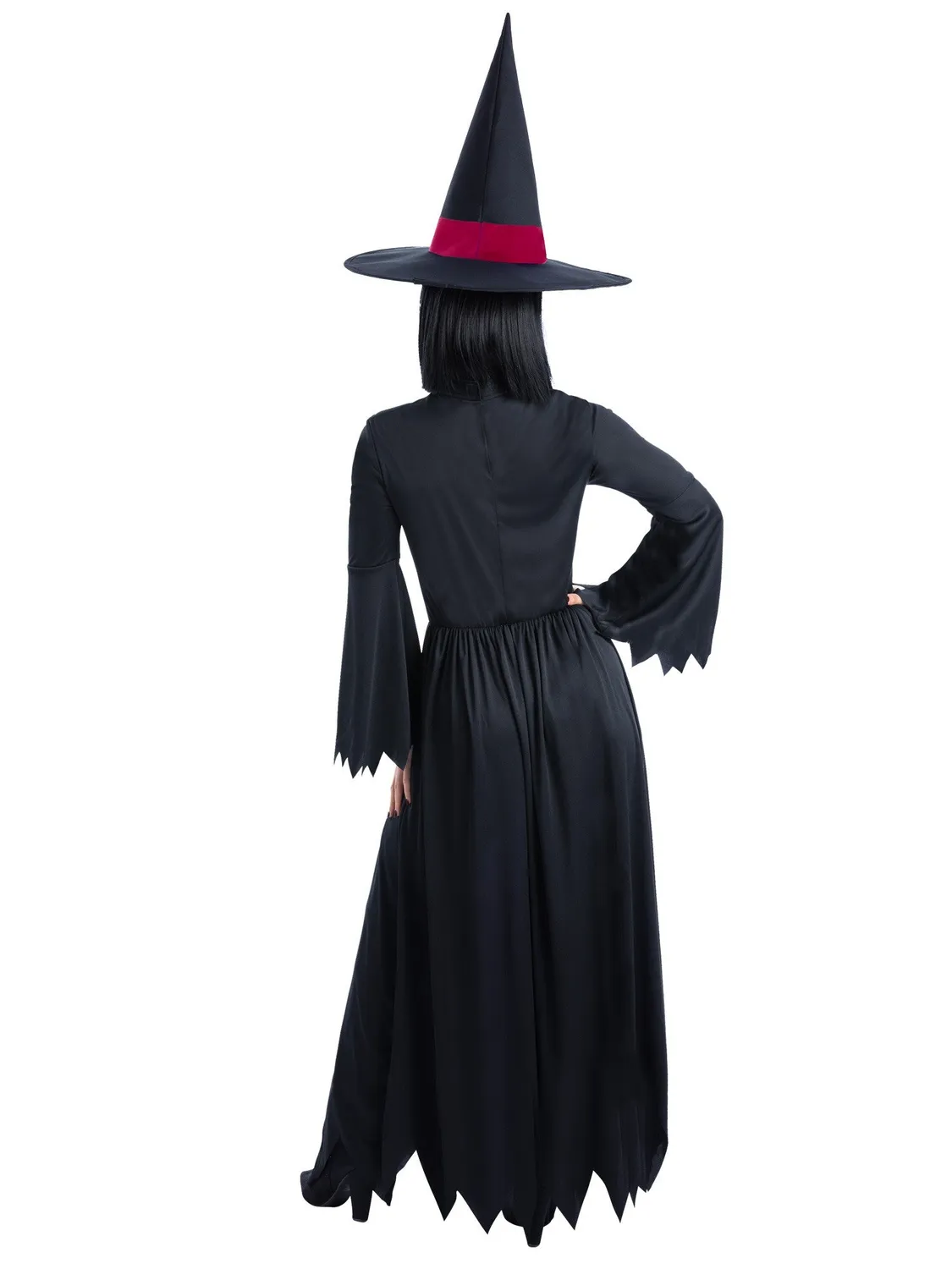 Smiffys Bewitched costume strega rosso M con cappello
