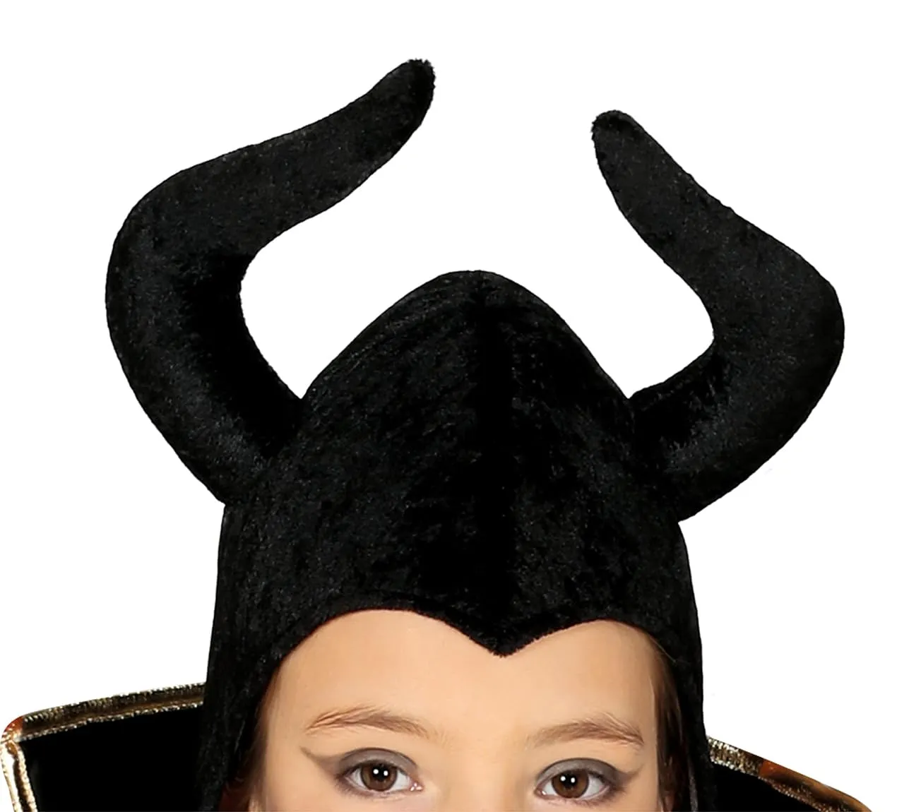 Guirca Costume Fata Diavolo Bambina Nero Viola 5-6 Anni