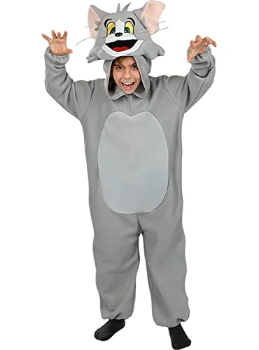 Funidelia Tom & Jerry Costume di Tom grigio 3-4 anni