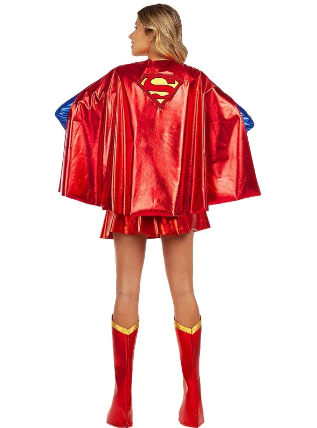 Funidelia mantello Supergirl donna ufficiale rosso con stemma