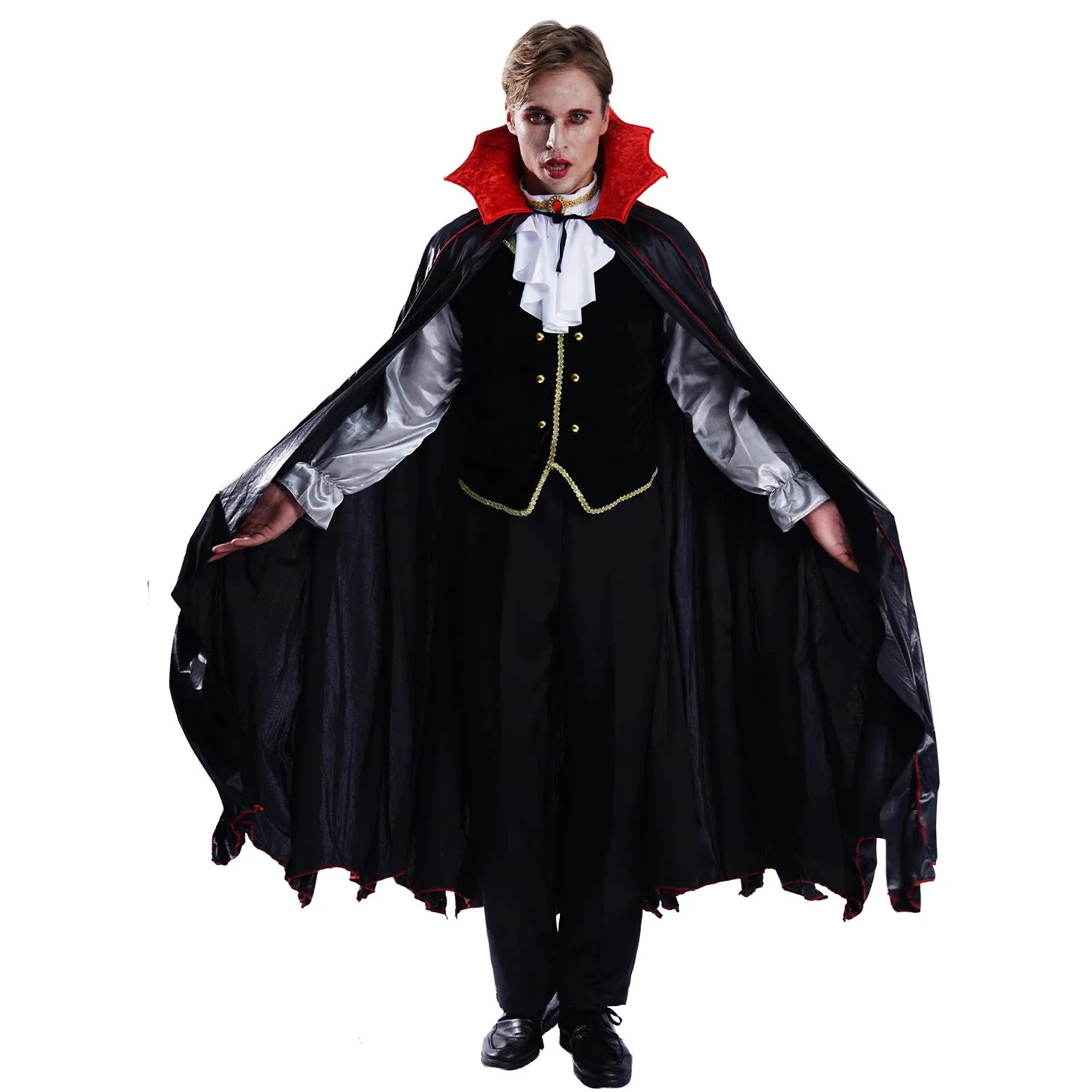 SEA HARE Vampiro Gotico Costume Uomo Adulto Halloween