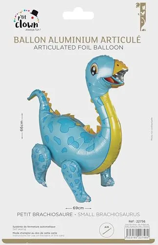 P'tit Clown brachiosauro palloncino alluminio snodato piccolo