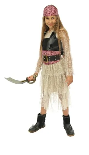 P'tit Clown Pirata costume bambina corsara 10-12 anni Carnevale