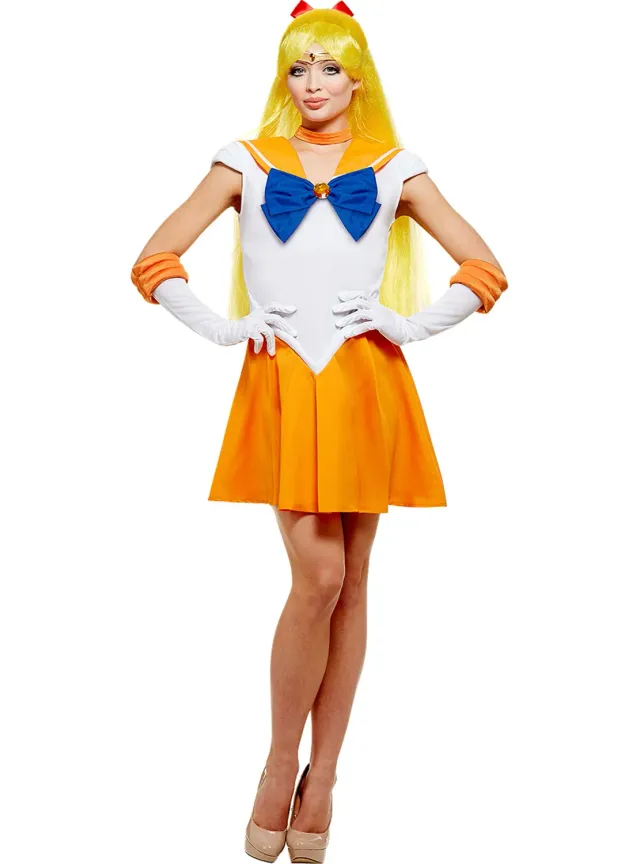 Funidelia Sailor Moon Venus costume donna M arancione