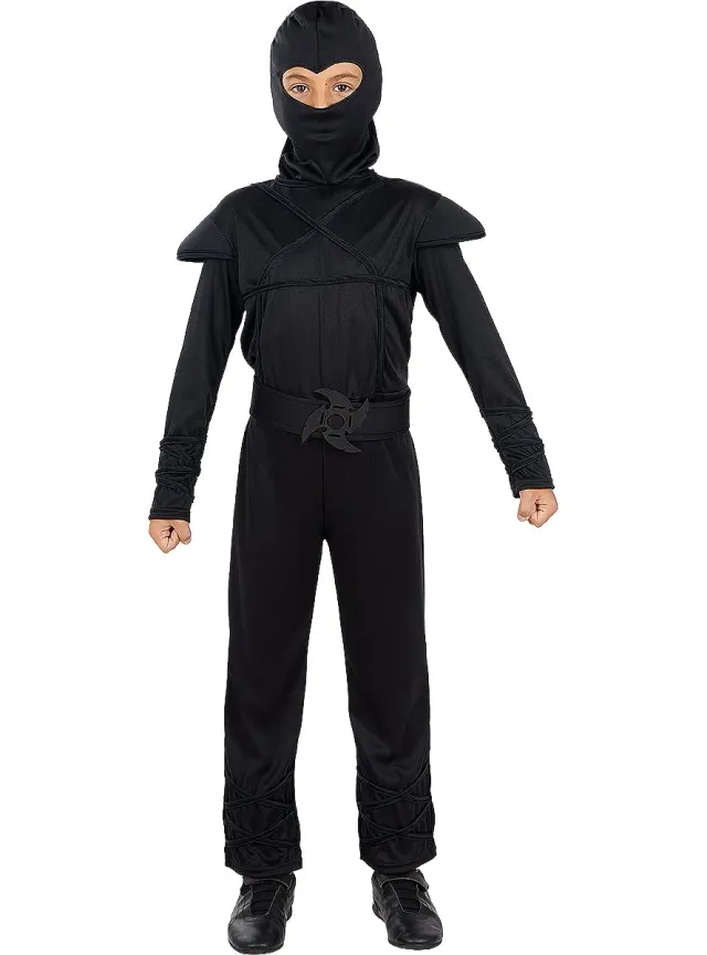 Funidelia Ninja costume bambino 3-4 anni nero
