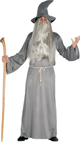 Guirca Costume Mago Grigio L 52-54 con Cappello
