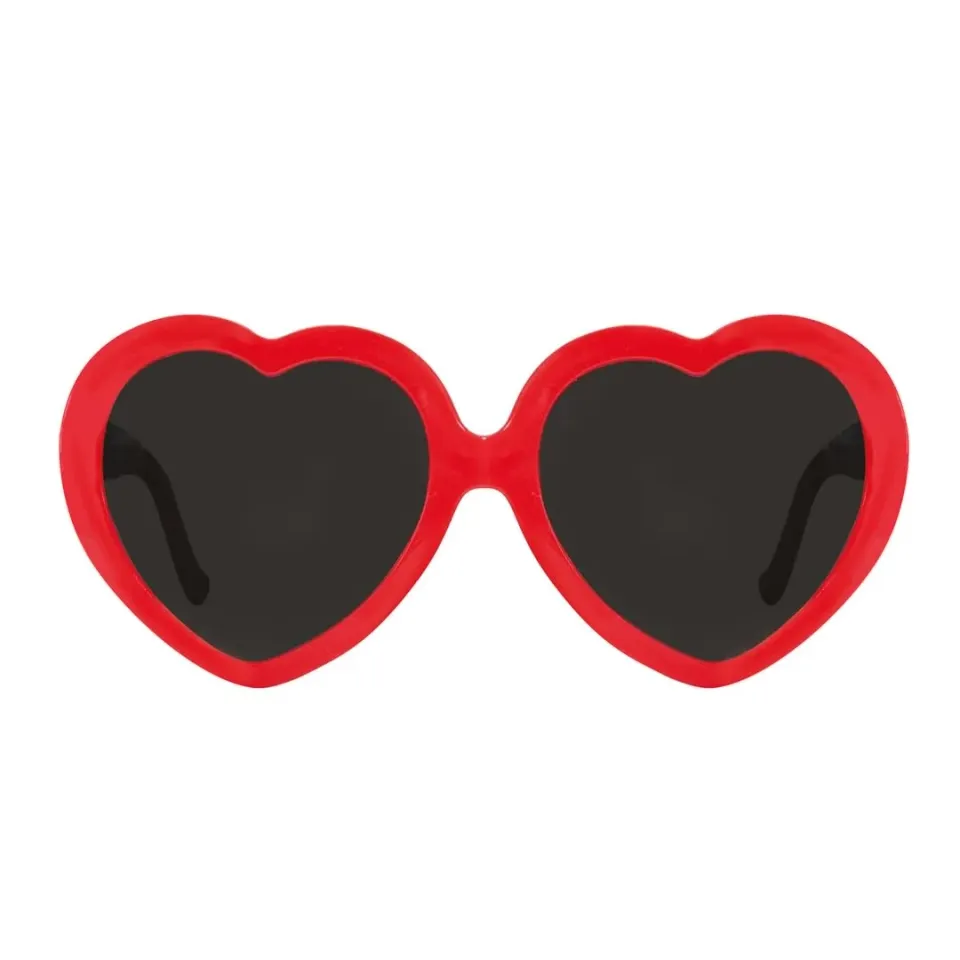 P'tit Clown 22653 occhiali festa cuore rosso