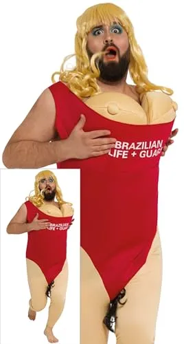 Guirca Vigilante Spiaggia costume bagnino uomo M rosso