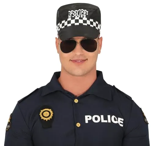 Fiestas Guirca Cappello Polizia accessorio costume adulto