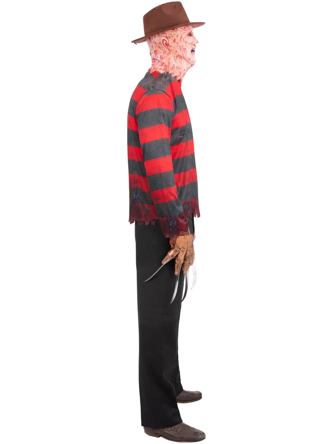Smiffys Freddy Krueger Kit costume horror uomo maglia+maschera