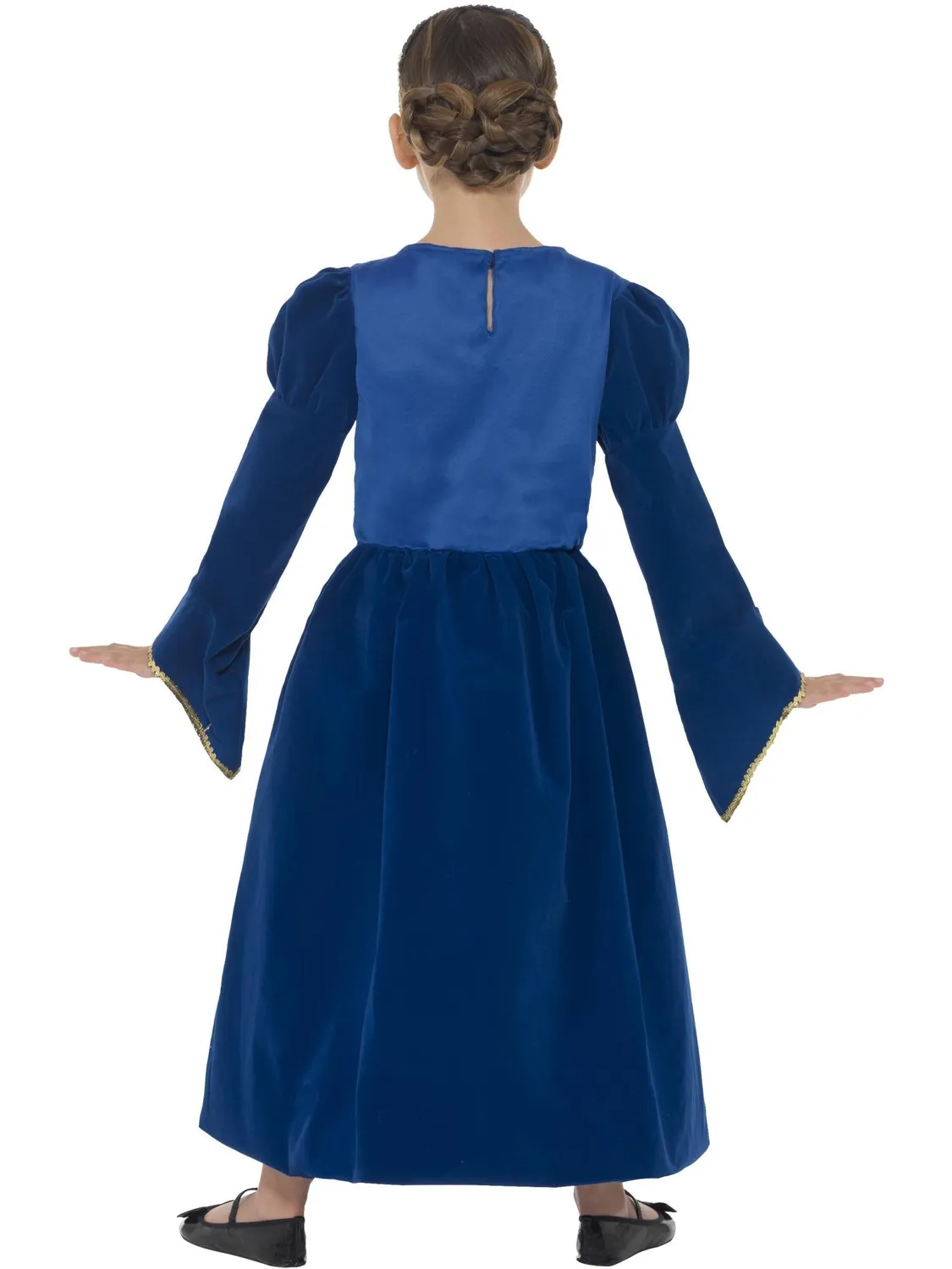 Smiffys Tudor Princess costume principessa bambina blu e oro