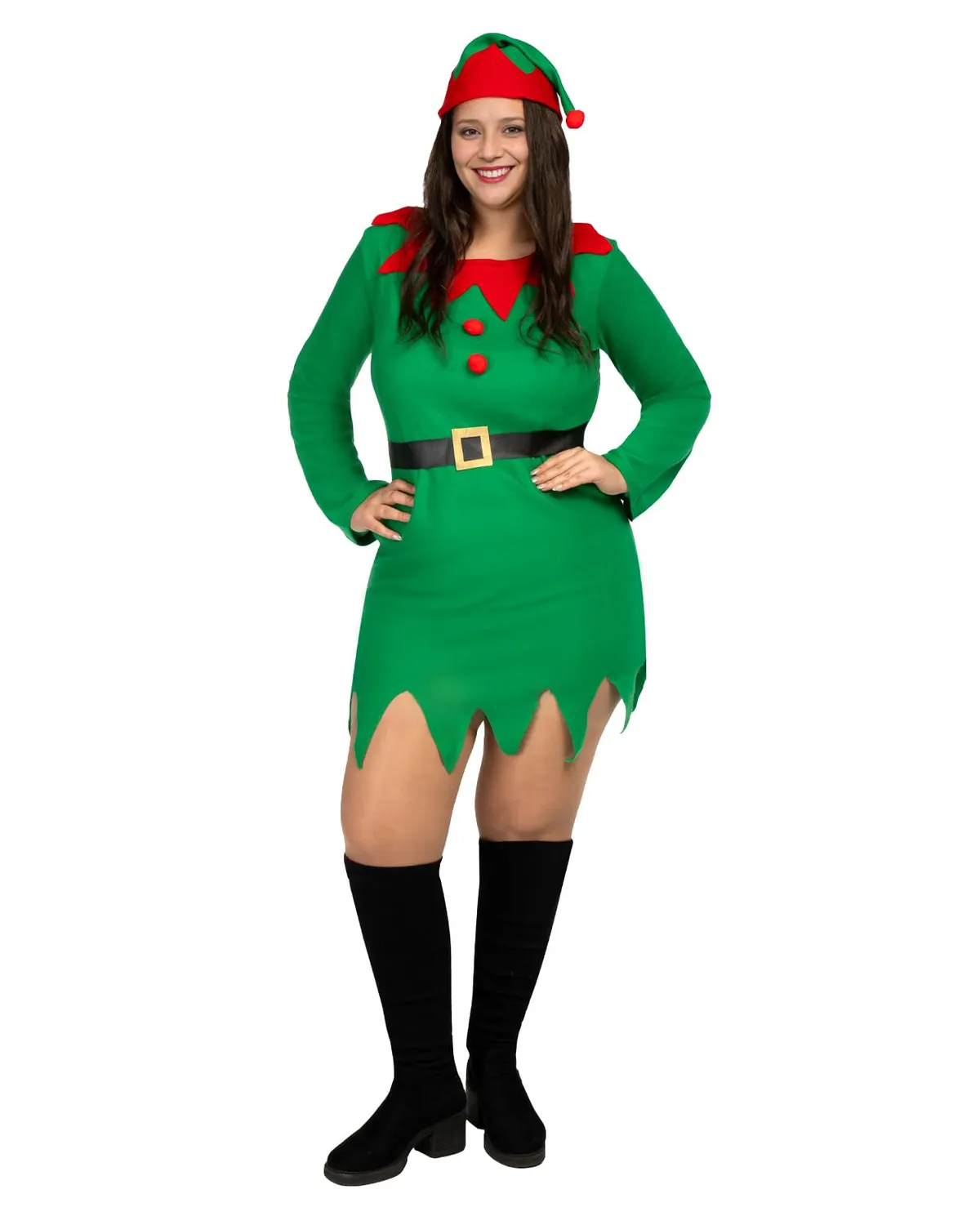 Funidelia Costume Elfa Donna Verde Natalizio per Feste