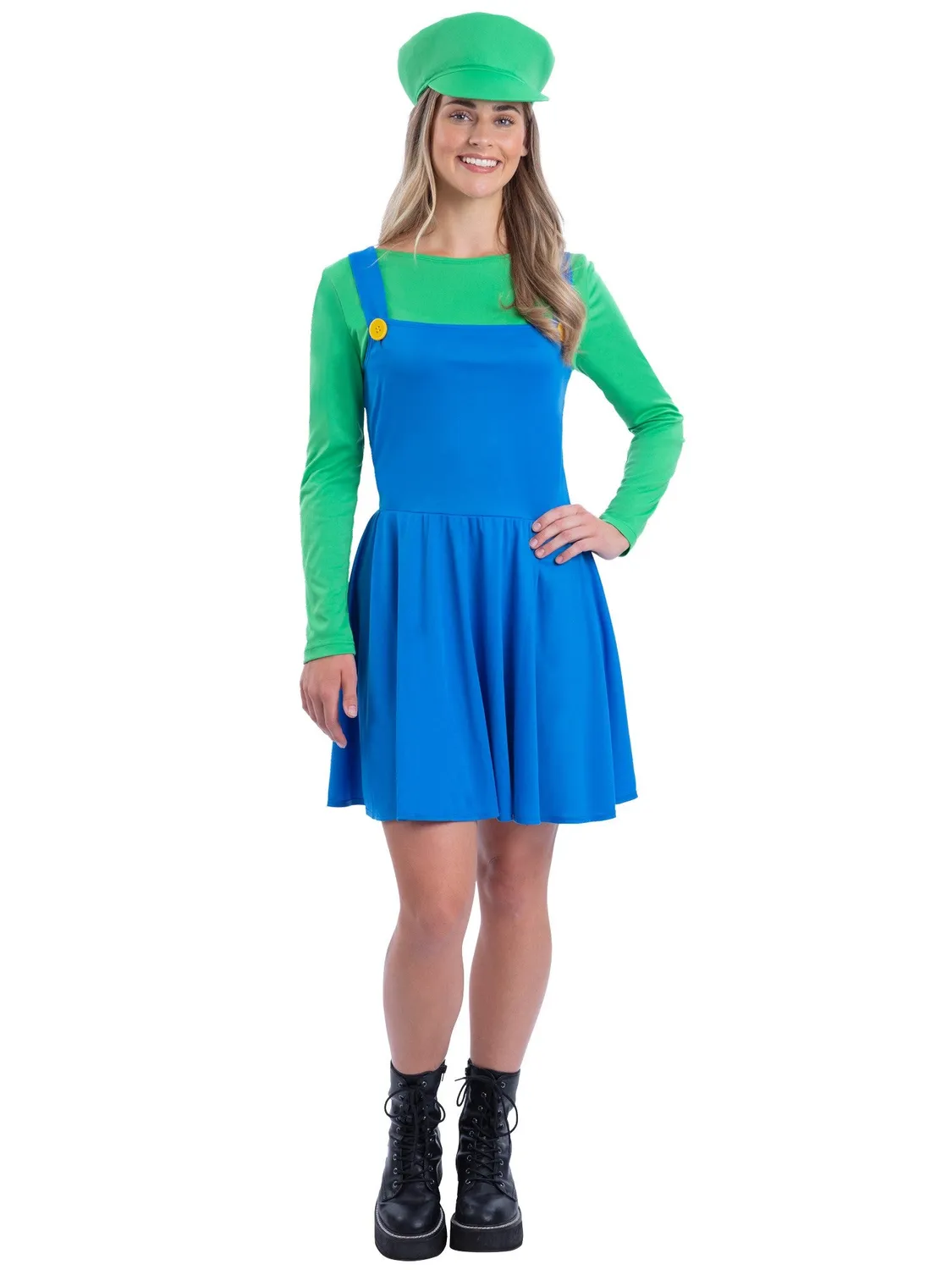 Smiffys Green Plumber vestito idraulica donna verde M 12-14
