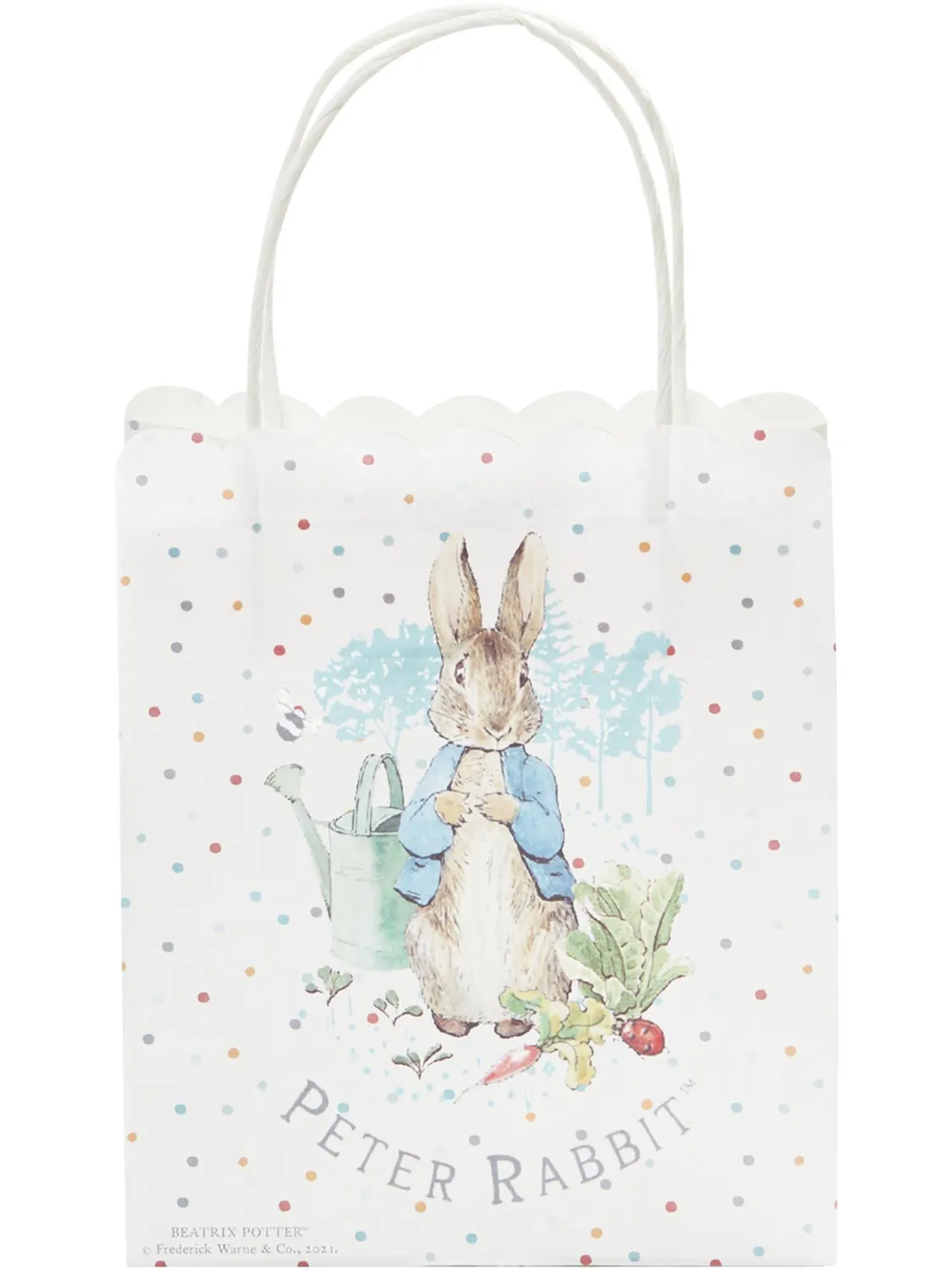 Smiffys Peter Rabbit sacchetti festa 6 pezzi 17x20 cm