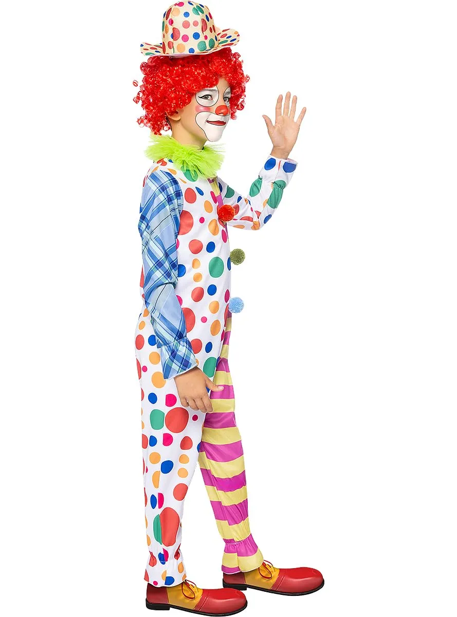 Funidelia Costume Clown Deluxe Bambino Giallo 7-9 Anni