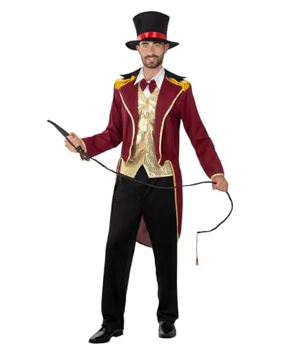 Funidelia Domatore Costume Circo uomo 3XL rosso