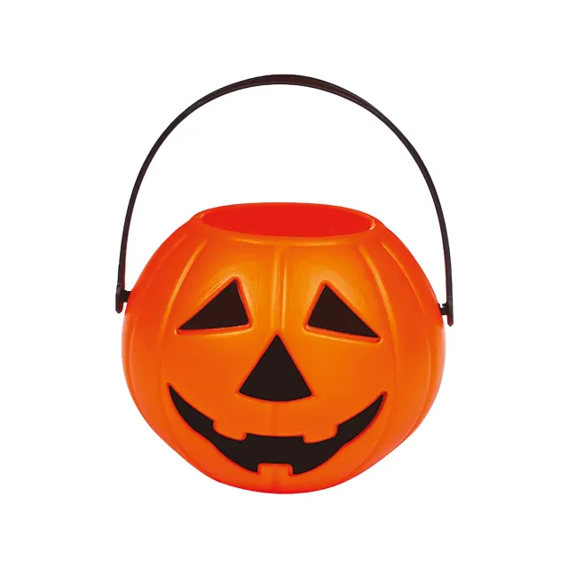 P'tit Clown Zucca cestino arancione PVC 18 cm