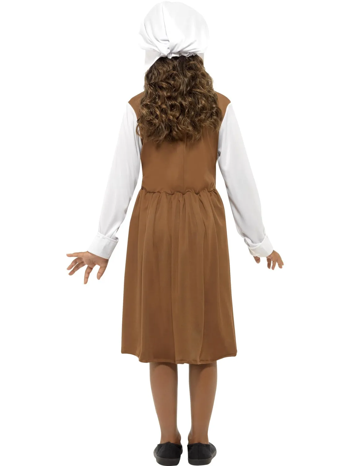 Smiffys Tudor costume bambina M 7-9 marrone storico