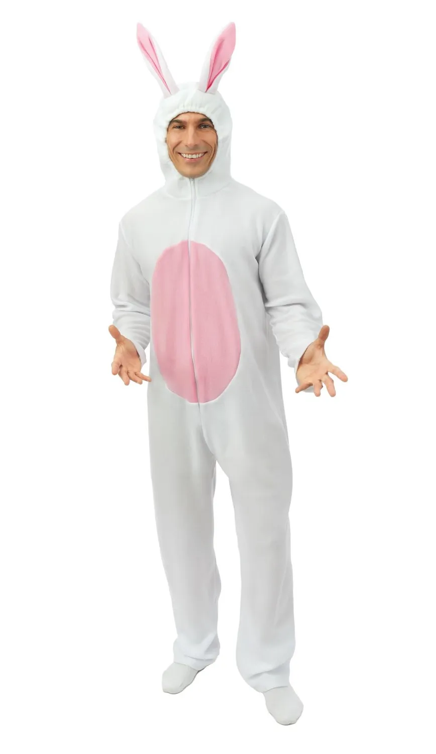 P'tit Clown Coniglio costume adulto unisex bianco