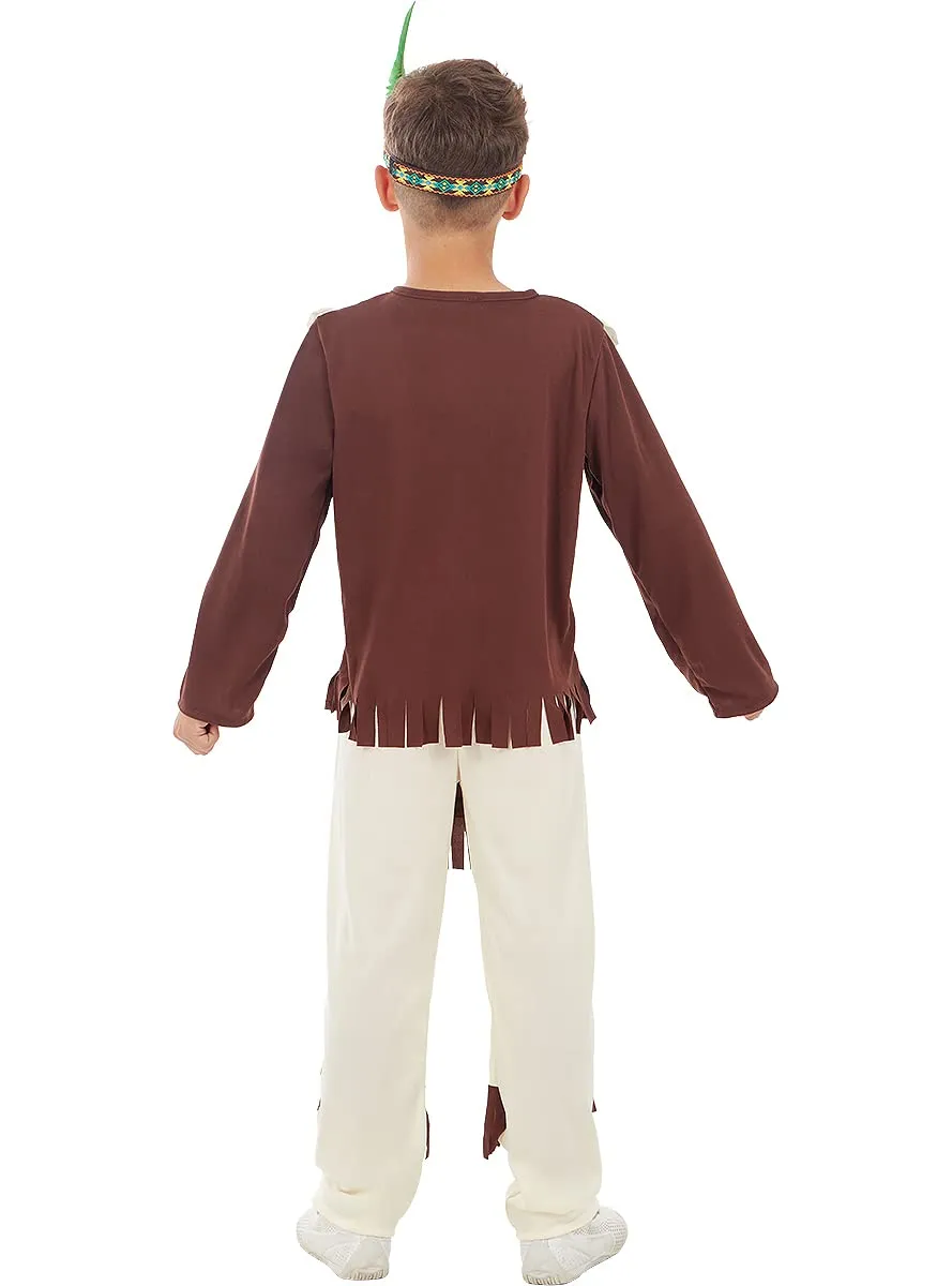 Funidelia Nativo costume bambino 3-4 anni marrone
